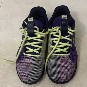 Nike Metcon Purple & Lime Mesh Running Shoes